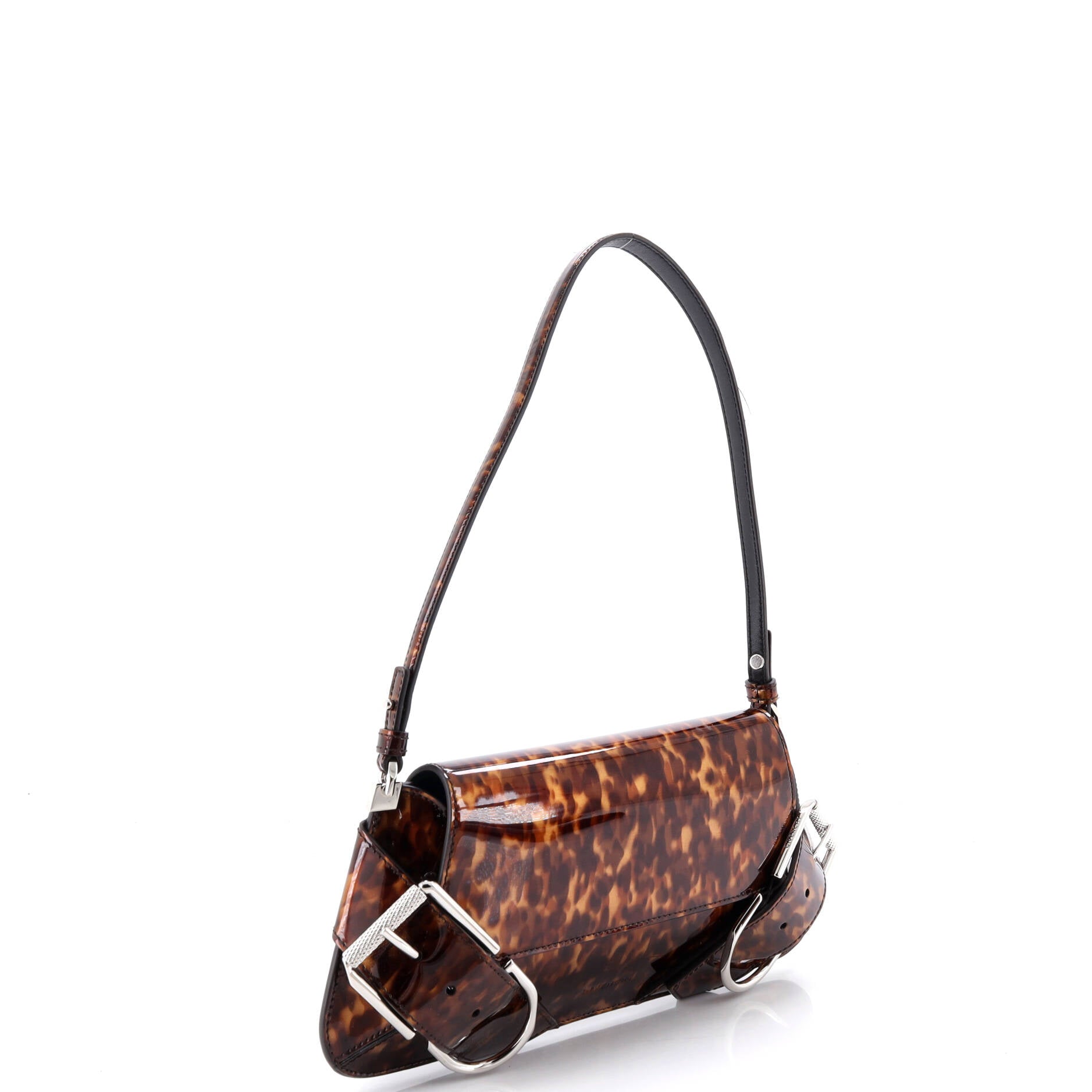 Voyou Shoulder Flap Bag Printed Patent