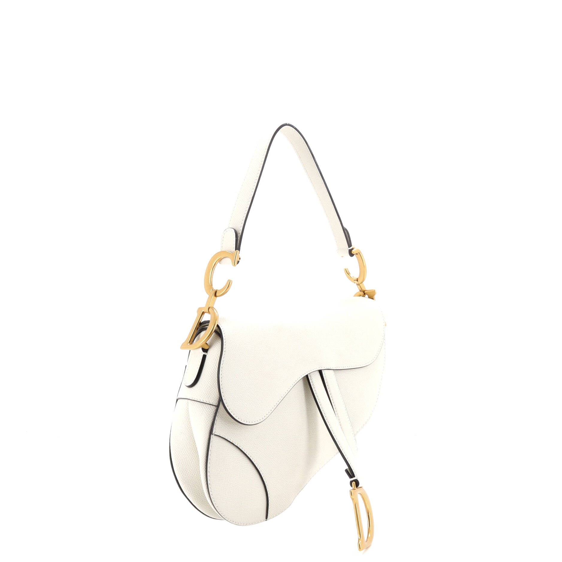 Saddle Handbag Leather Medium