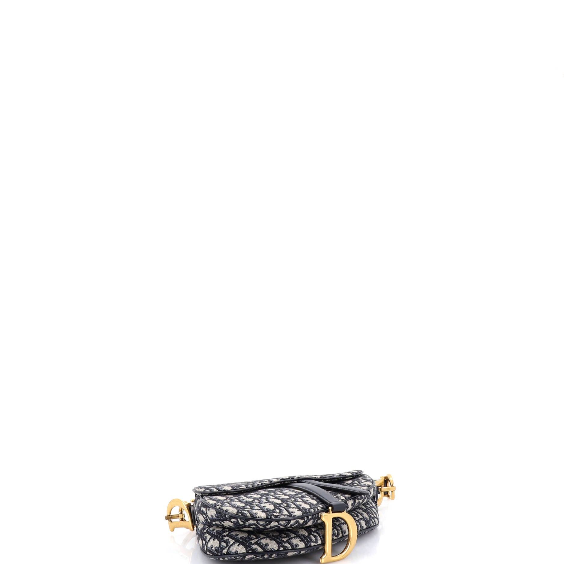 Saddle Handbag with Strap Oblique Canvas Medium