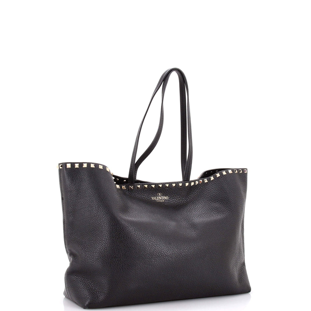 Rockstud Shopper Tote Leather Large