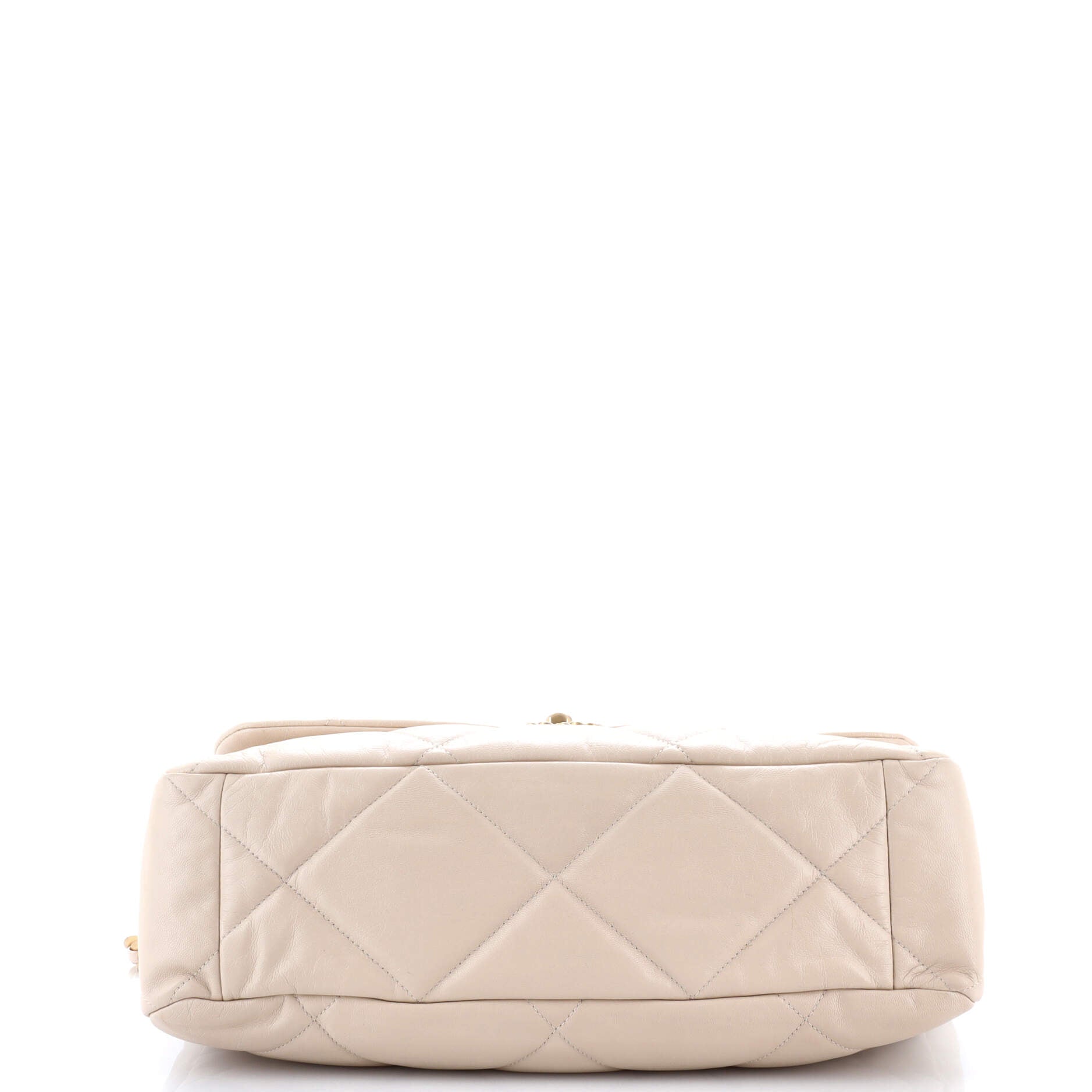 19 Flap Bag Quilted Leather Maxi