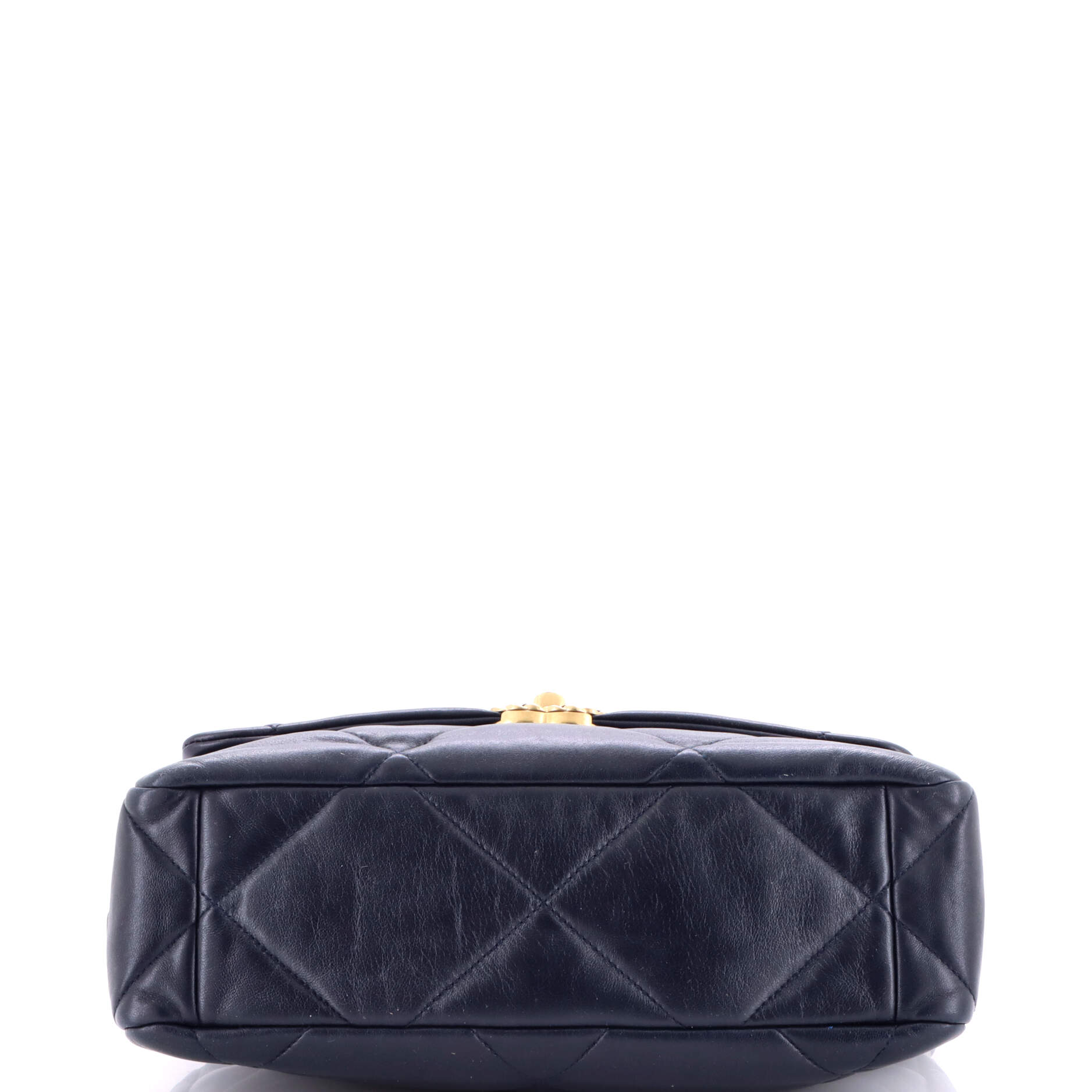 19 Flap Bag Quilted Leather Large