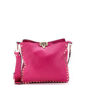 Rockstud Flip Lock Messenger Bag Leather Small