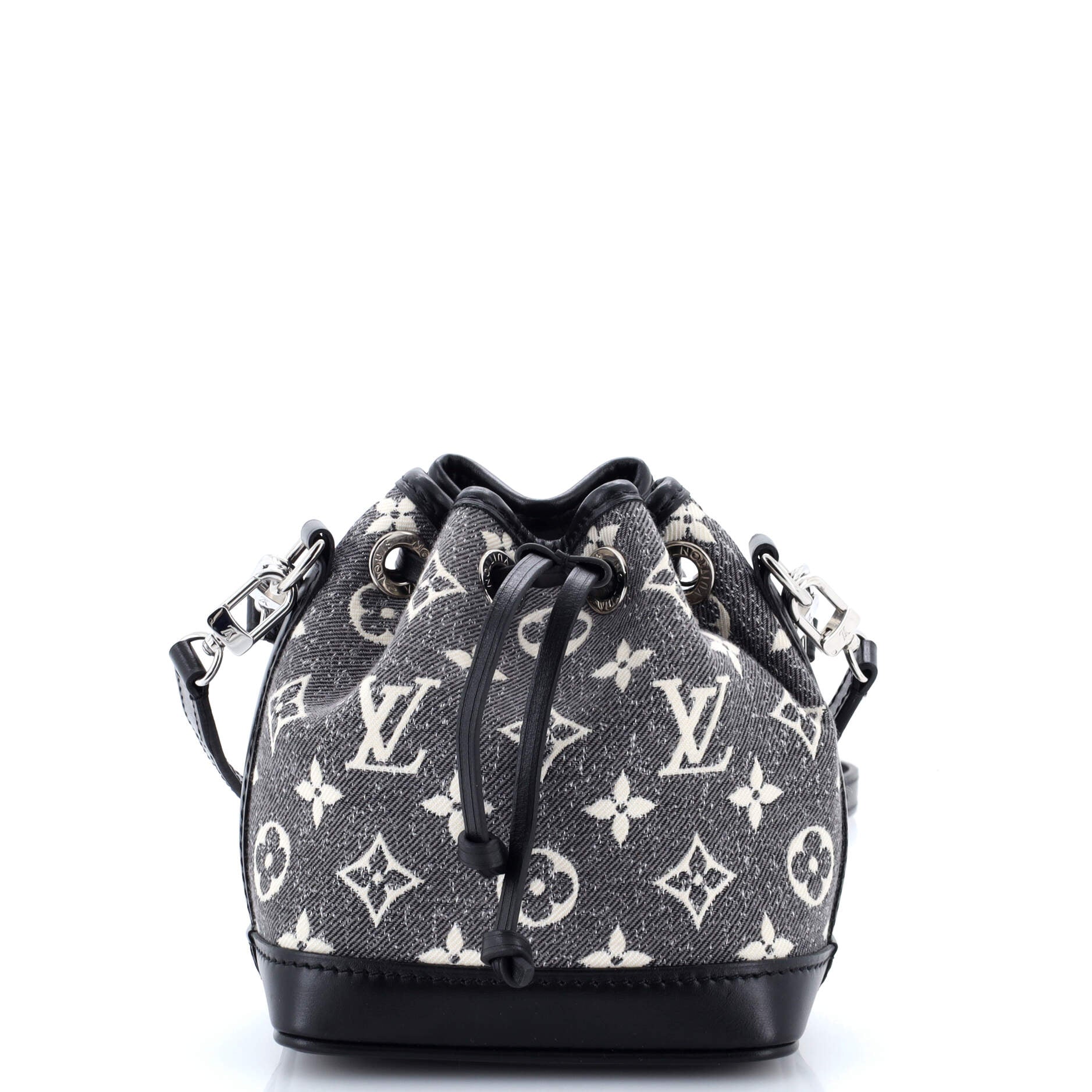 Noe NM Handbag Monogram Jacquard Denim Nano