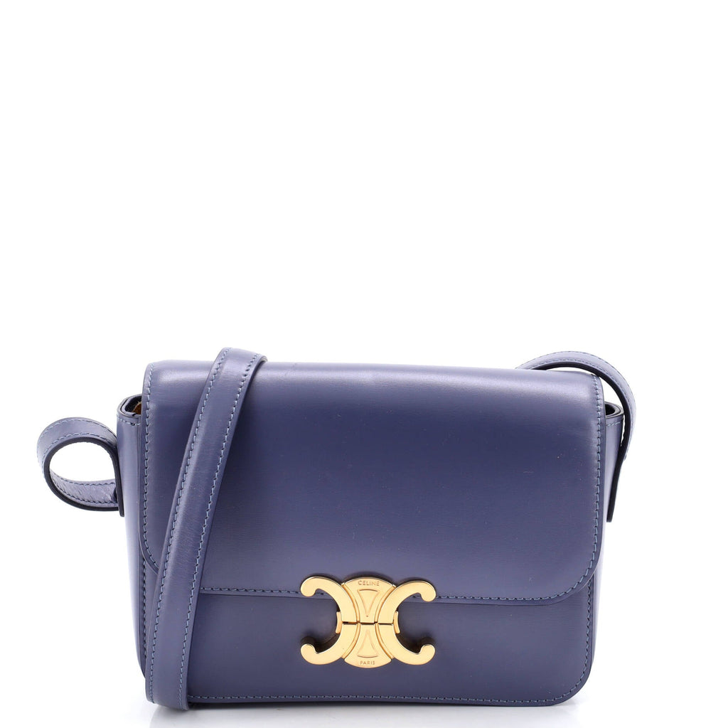 Triomphe Shoulder Bag Smooth Calfskin Nano