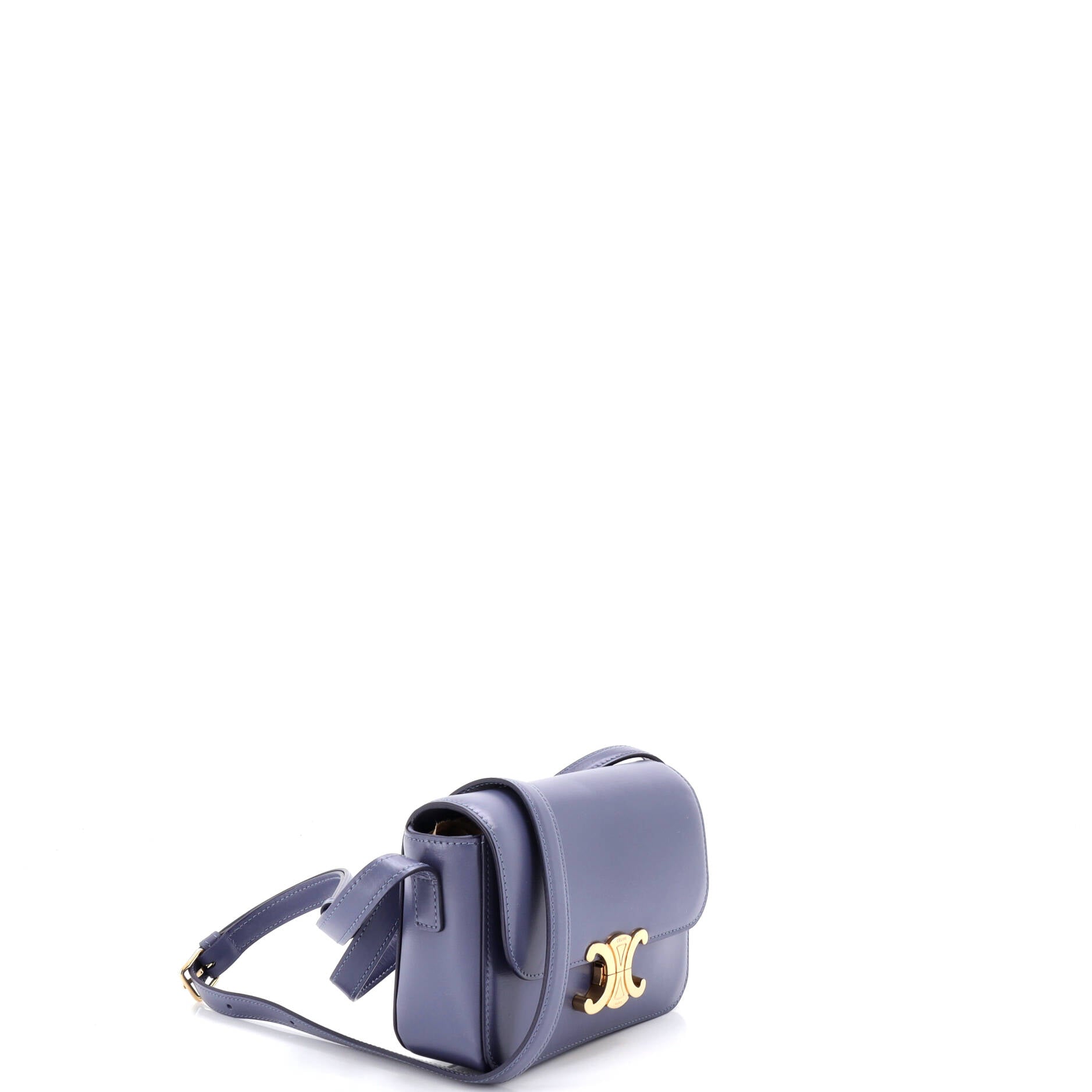 Triomphe Shoulder Bag Smooth Calfskin Nano