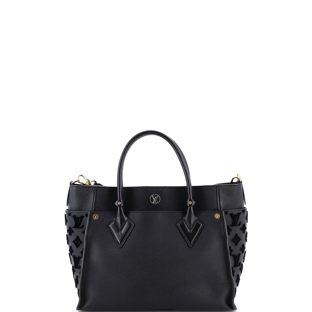 On My Side Tote Monogram Tuffetage Leather MM