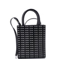 Vertical Cabas Tote All Over Logo Print Leather Mini