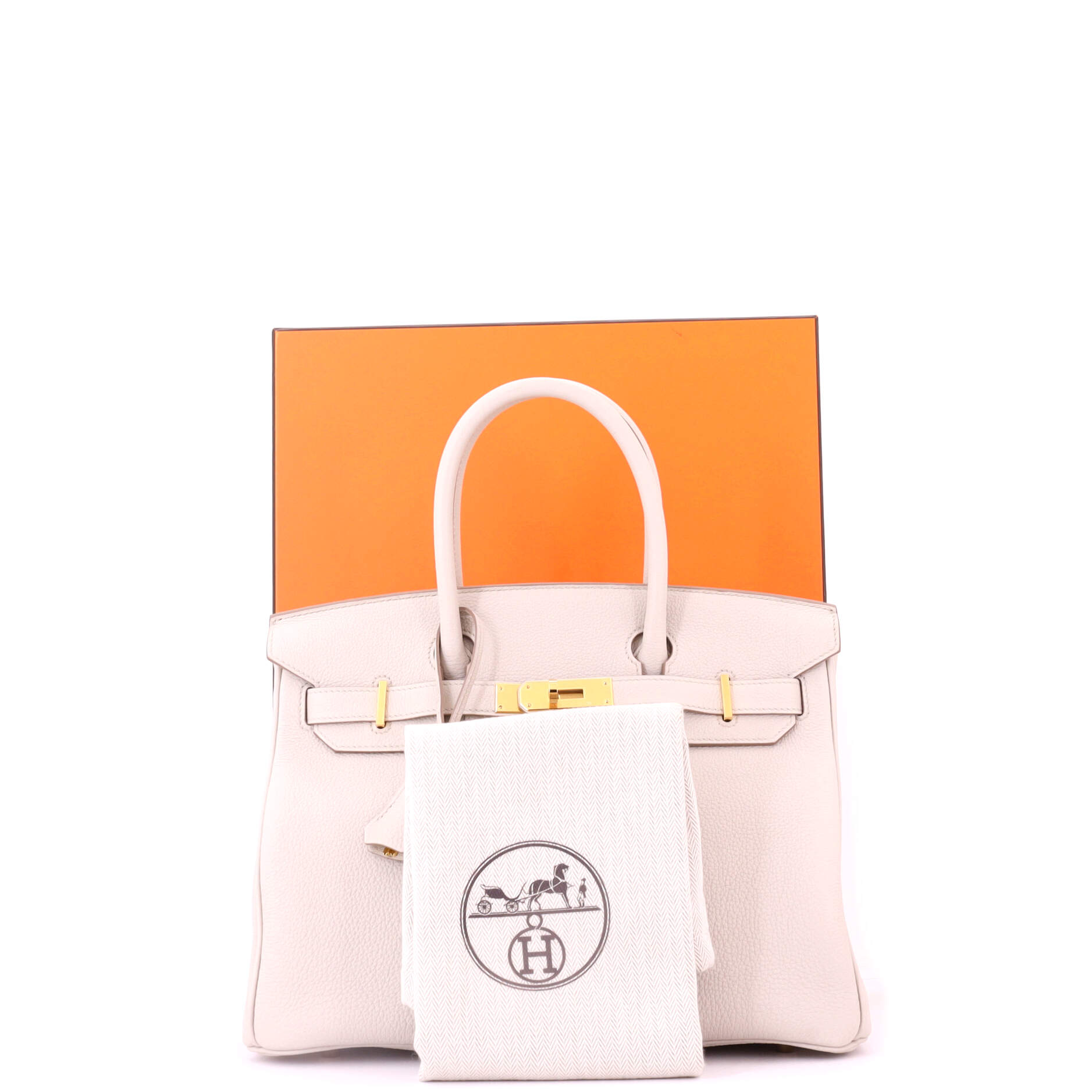 Birkin Handbag Light Togo with Gold Hardware 30