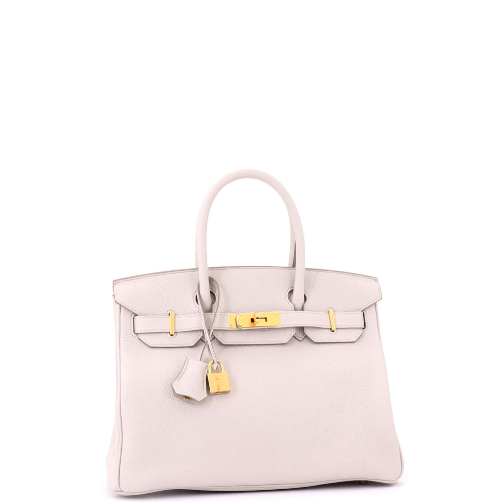 Birkin Handbag Light Togo with Gold Hardware 30