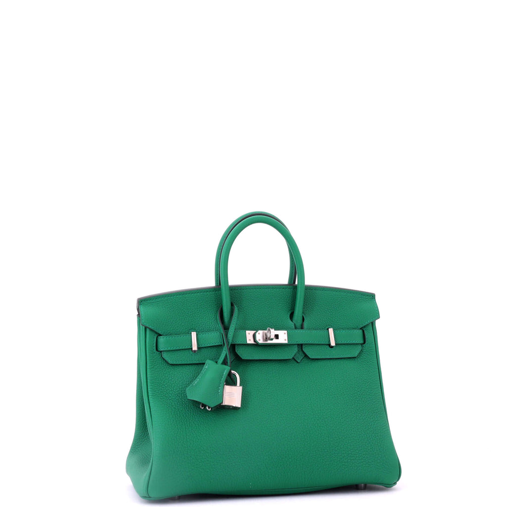 Birkin Handbag Vert Vertigo Togo with Palladium Hardware 25