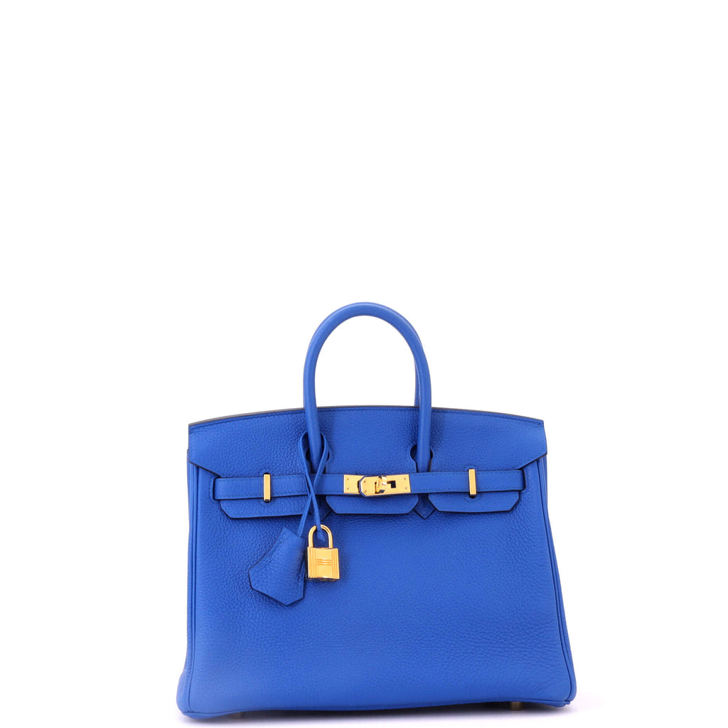 Birkin Handbag Bleu France Togo with Gold Hardware 25