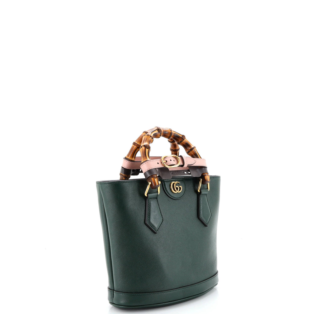 Diana Convertible Bucket Bag Leather Small