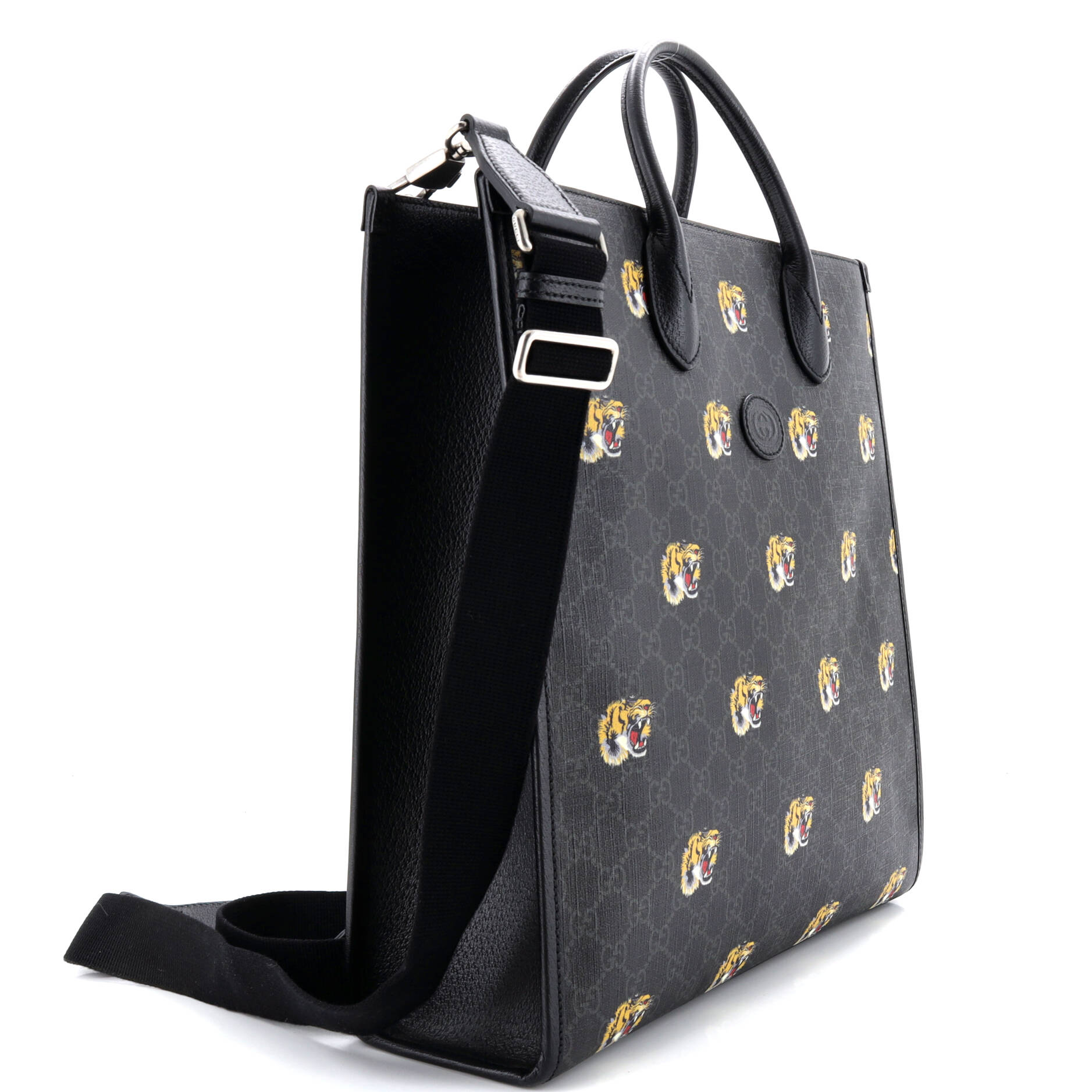 Interlocking G Tote Printed GG Coated Canvas Vertical