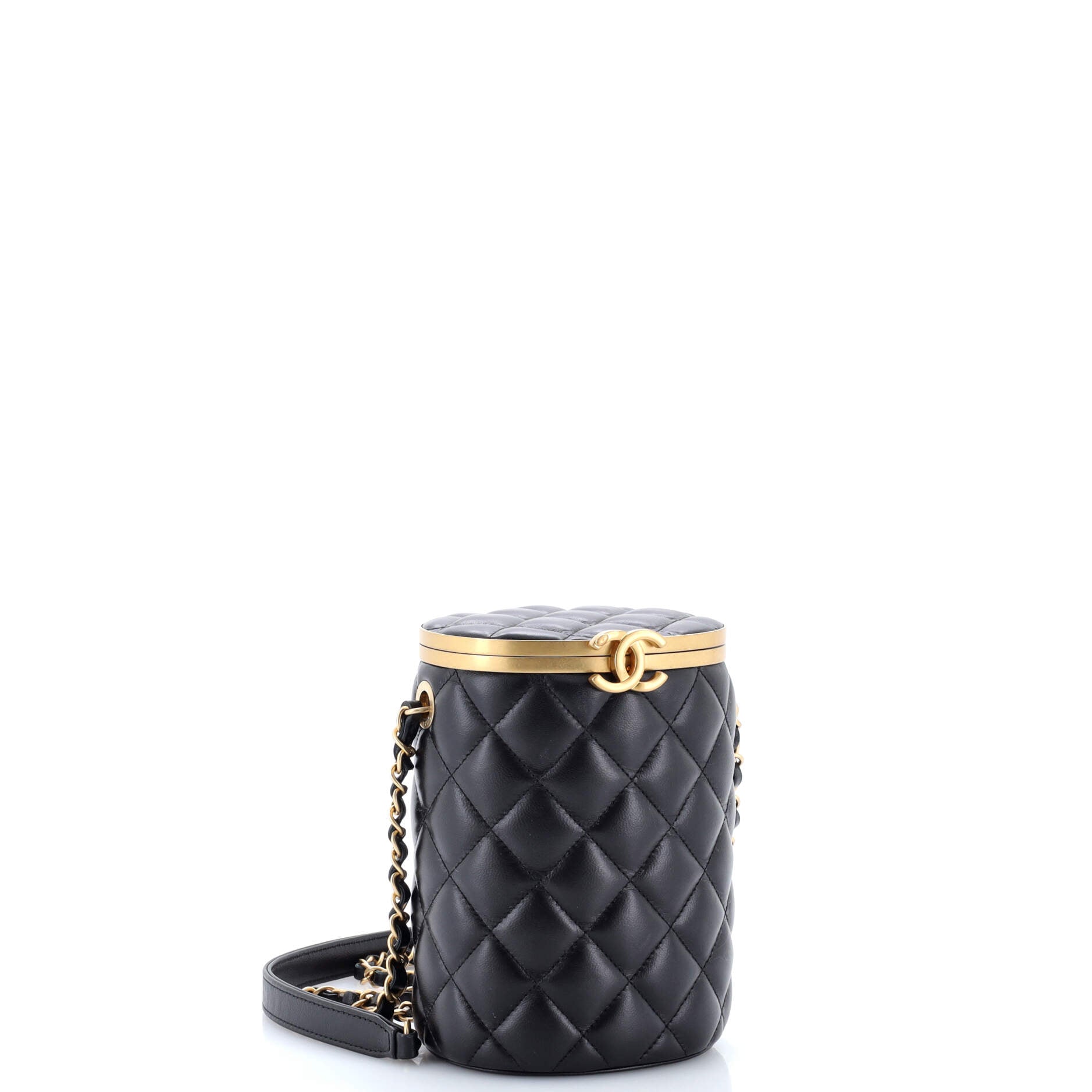 Crown Box Vanity Bag Quilted Lambskin Small