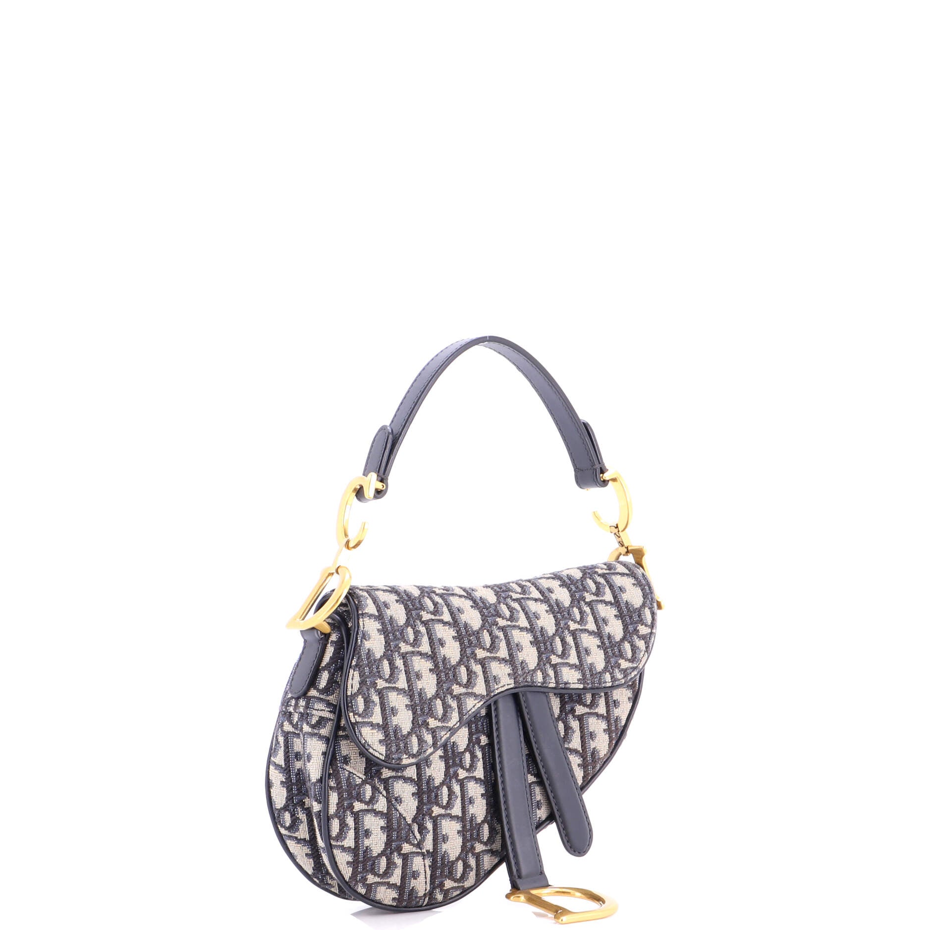 Saddle Handbag Oblique Canvas Mini
