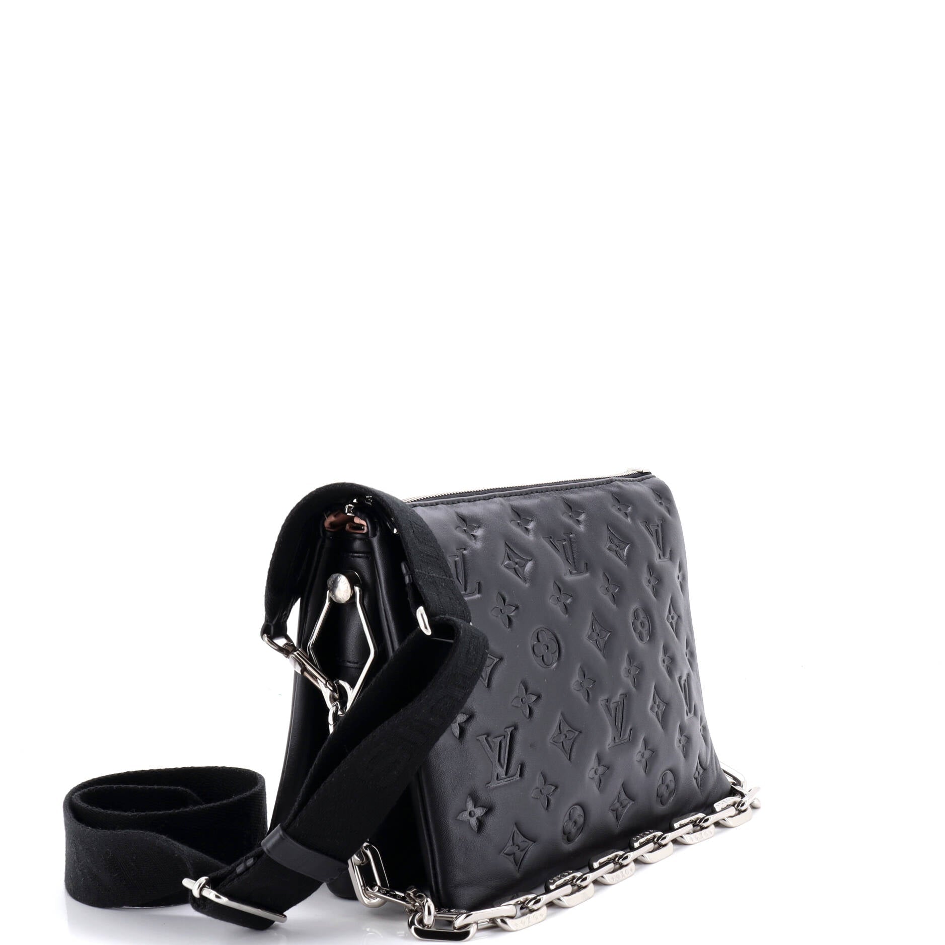 Coussin Bag Monogram Embossed Lambskin PM