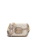 Horsebit 1955 Shoulder Bag GG Coated Canvas with Leather Mini