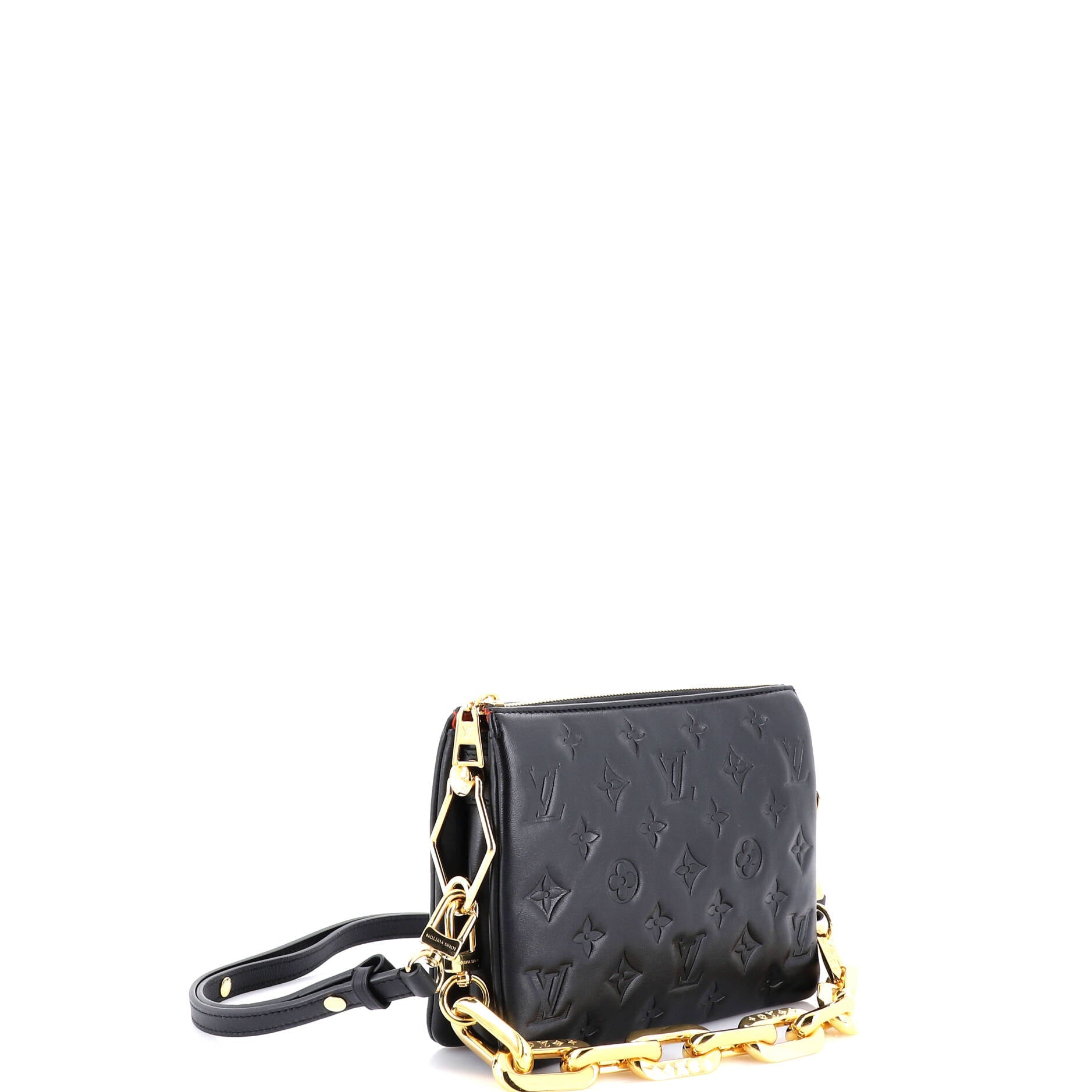 Coussin Bag Monogram Embossed Lambskin BB