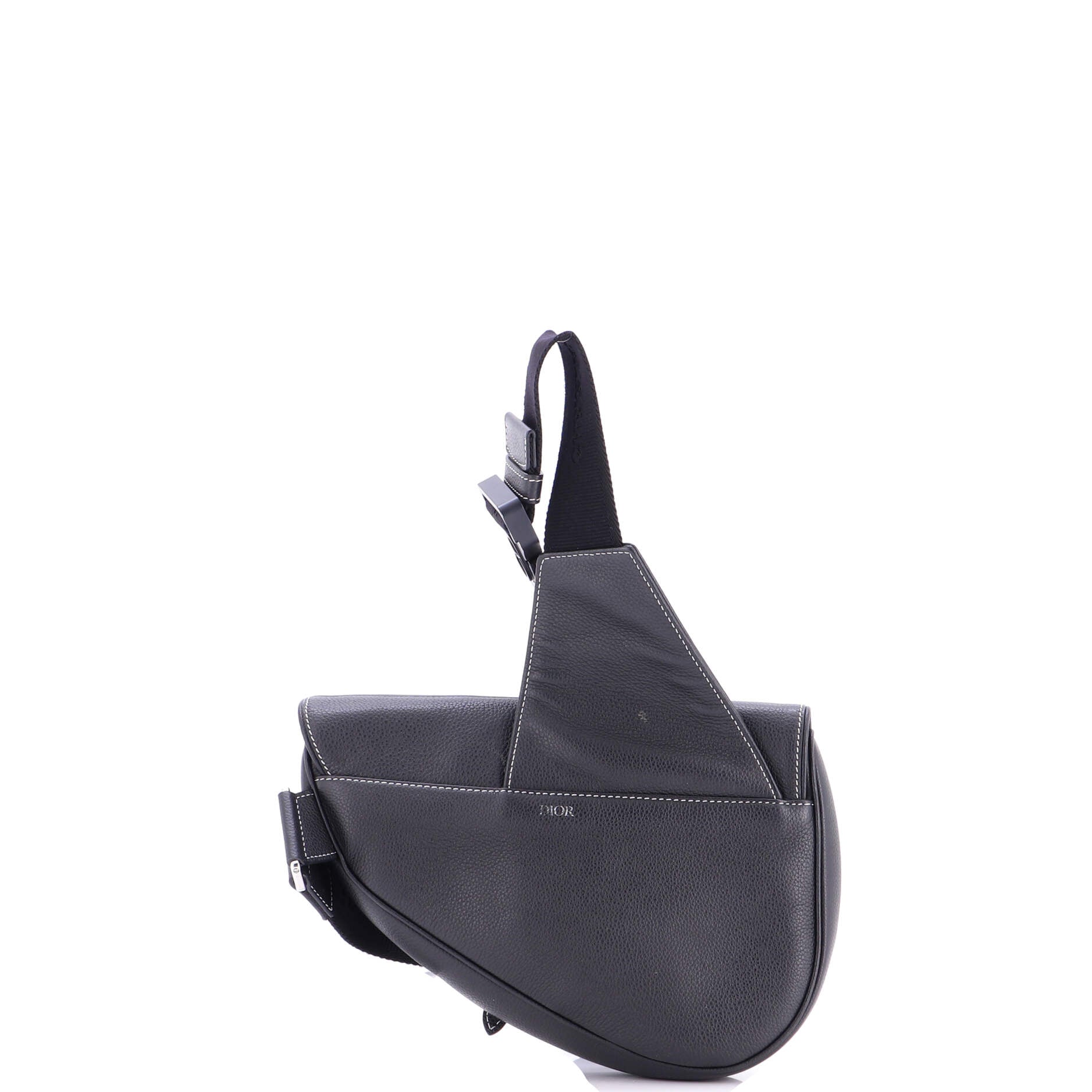 KAWS Saddle Crossbody Bag Leather with Applique
