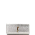 Classic Monogram Clutch Metallic Calfskin Long