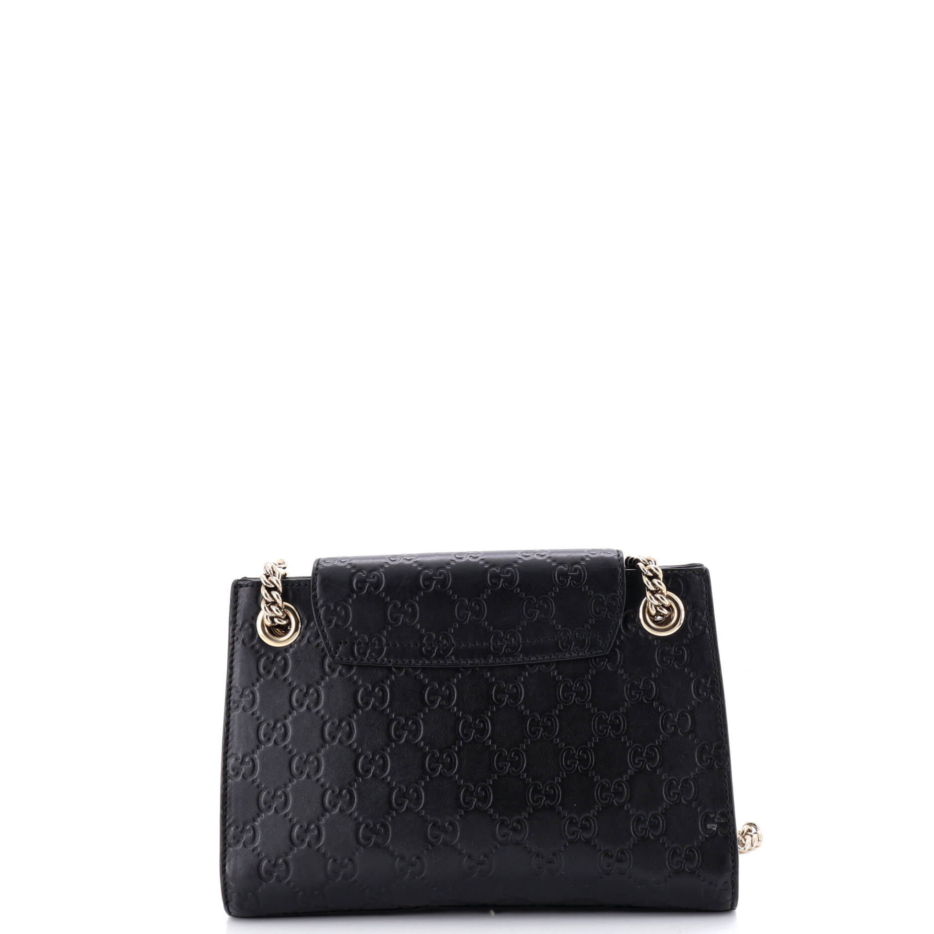 Emily Chain Flap Shoulder Bag Guccissima Leather Small