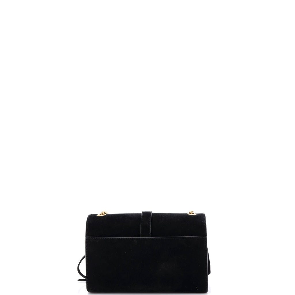 Classic Monogram Fringe Crossbody Bag Suede Small