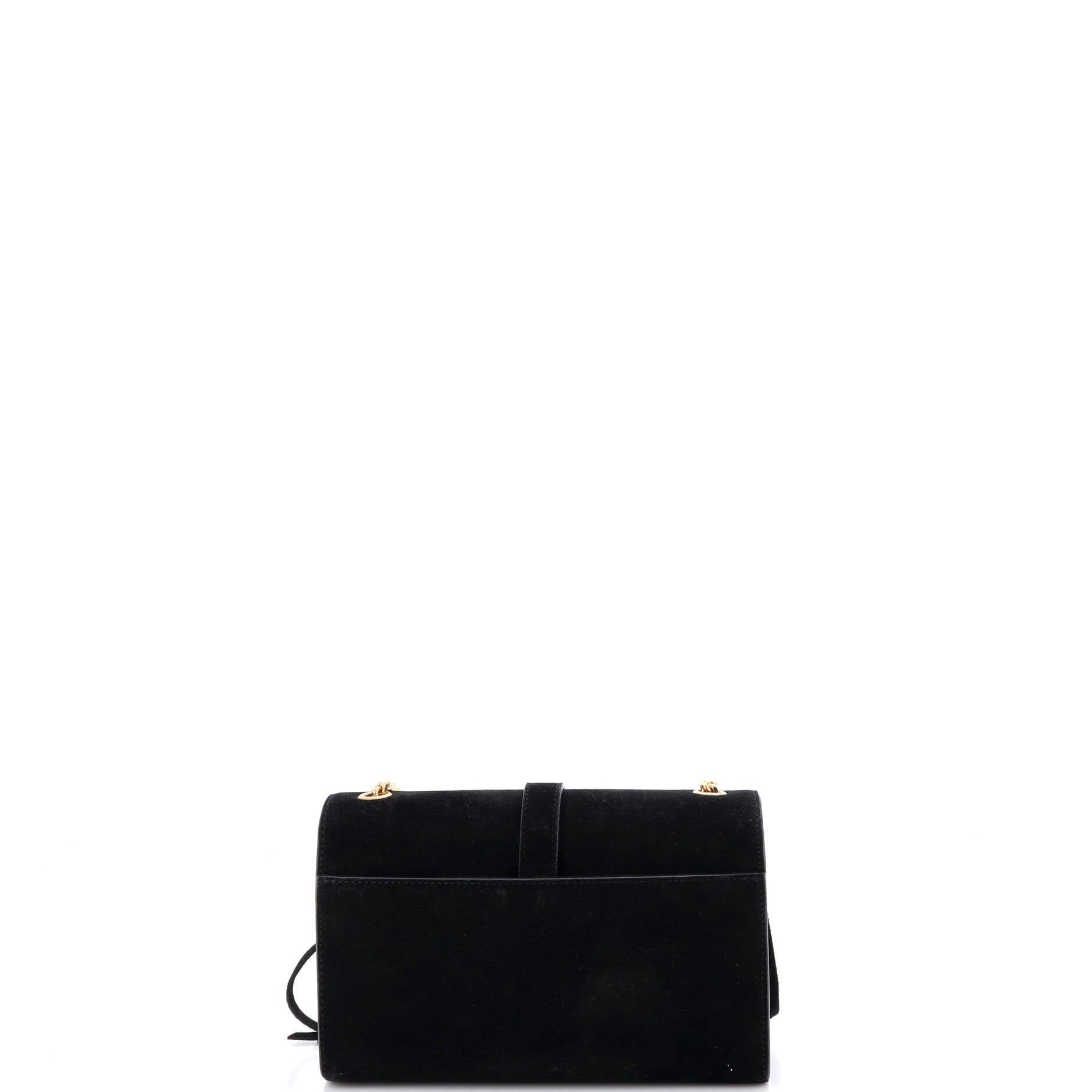 Classic Monogram Fringe Crossbody Bag Suede Small