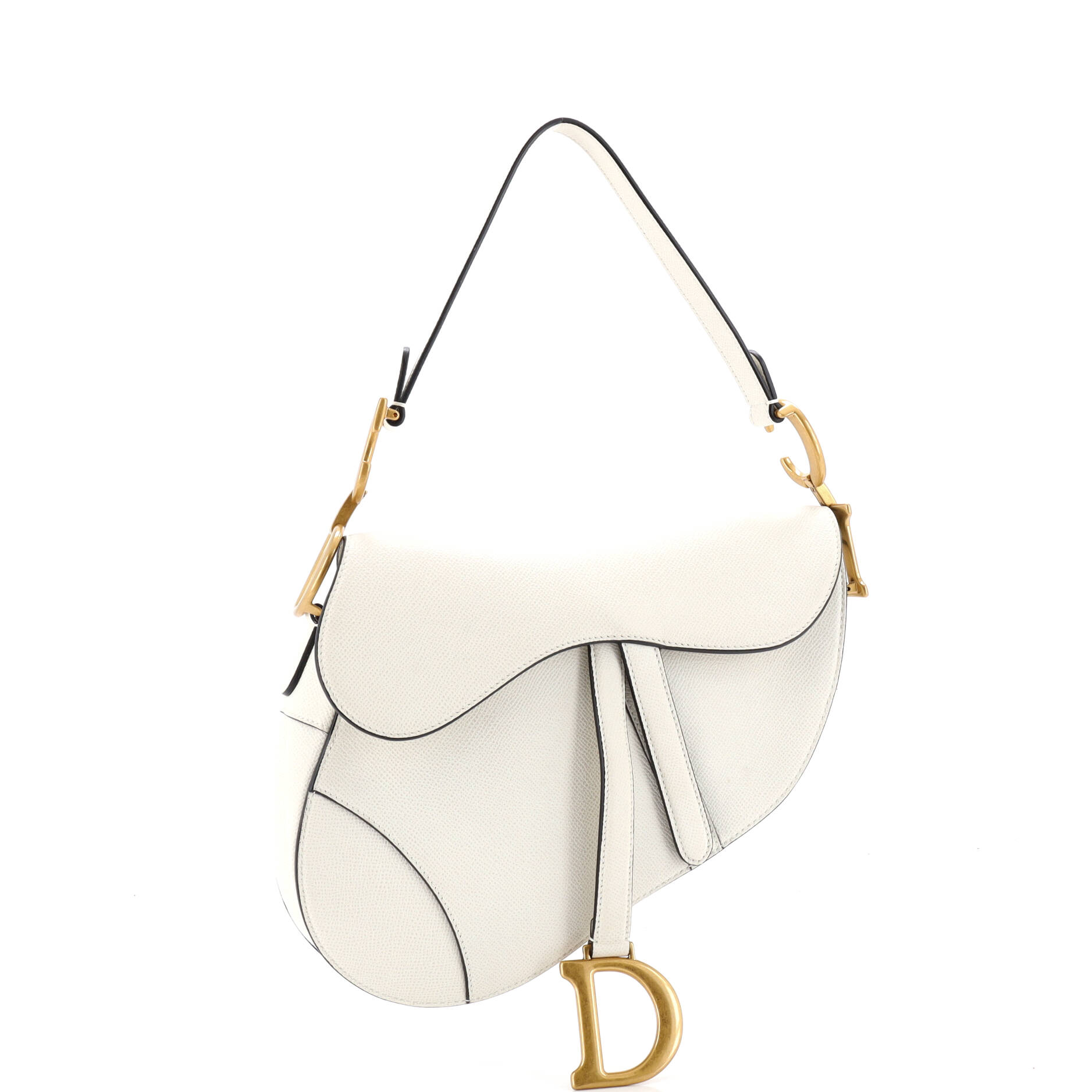 Saddle Handbag Leather Medium