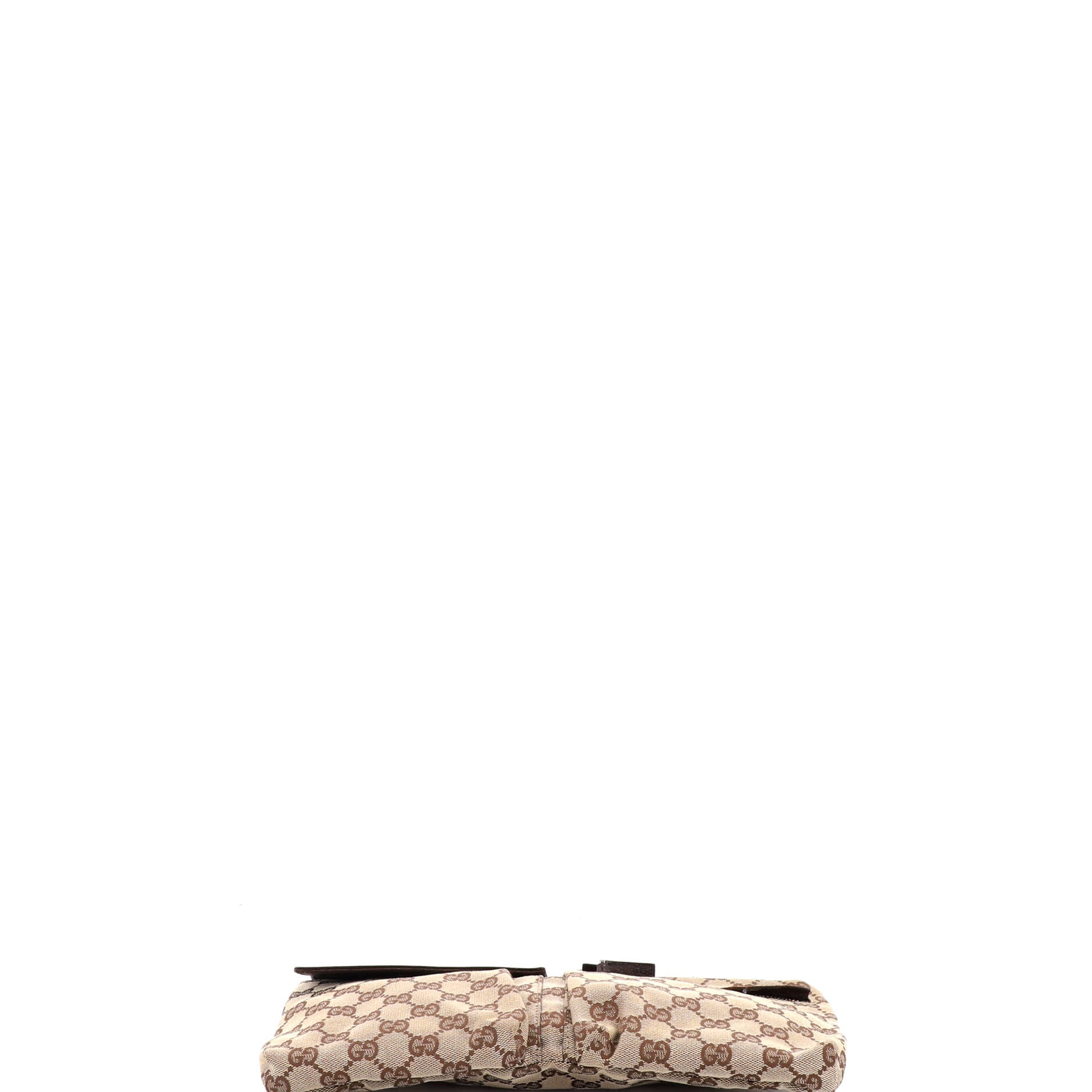 Vintage Double Belt Bag GG Canvas with Leather