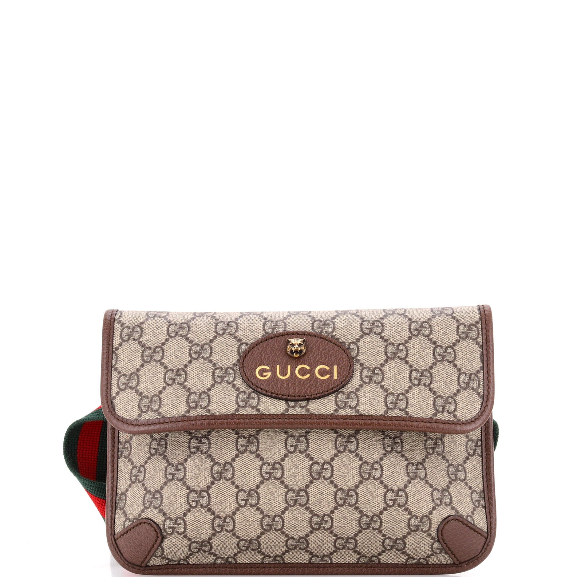 Neo Vintage Flap Belt Bag GG Coated Canvas