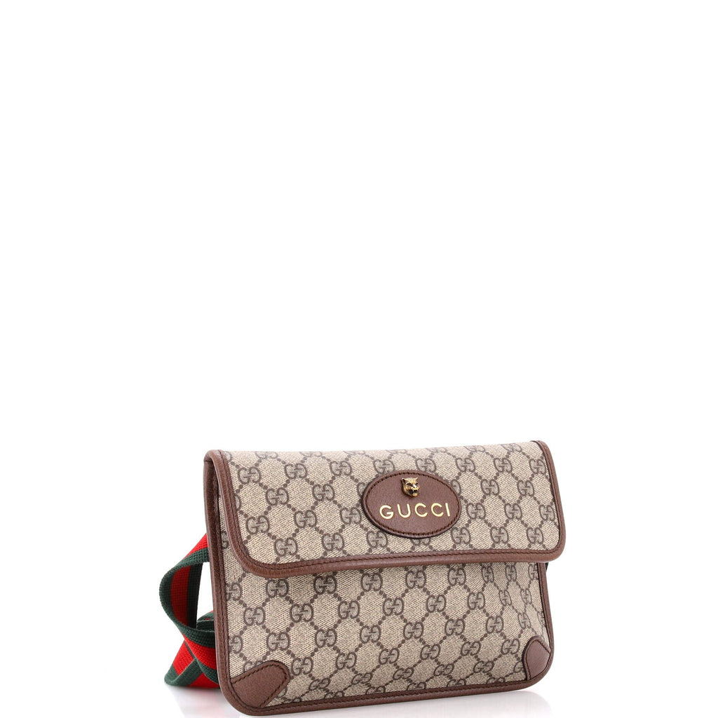 Neo Vintage Flap Belt Bag GG Coated Canvas