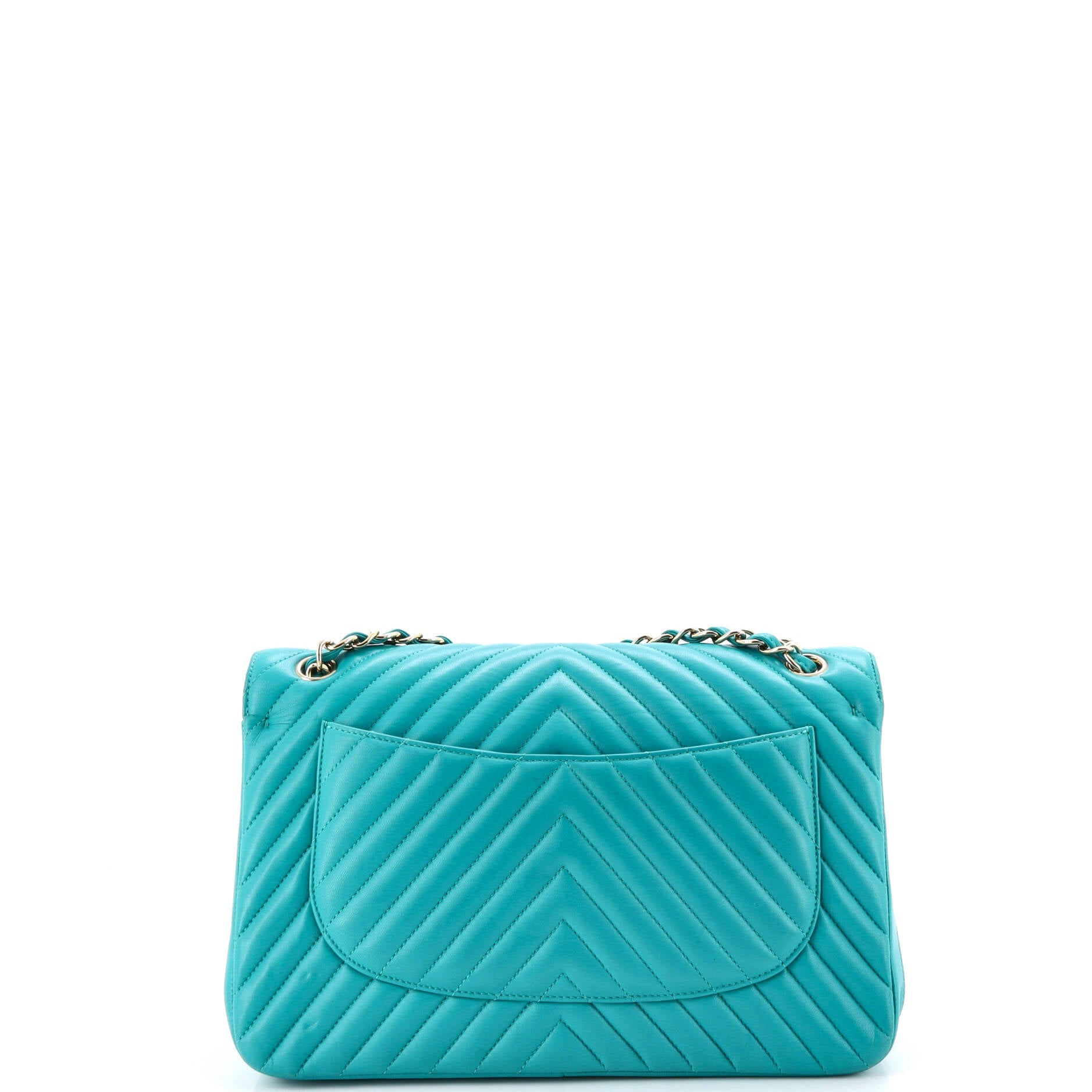Classic Double Flap Bag Chevron Lambskin Jumbo