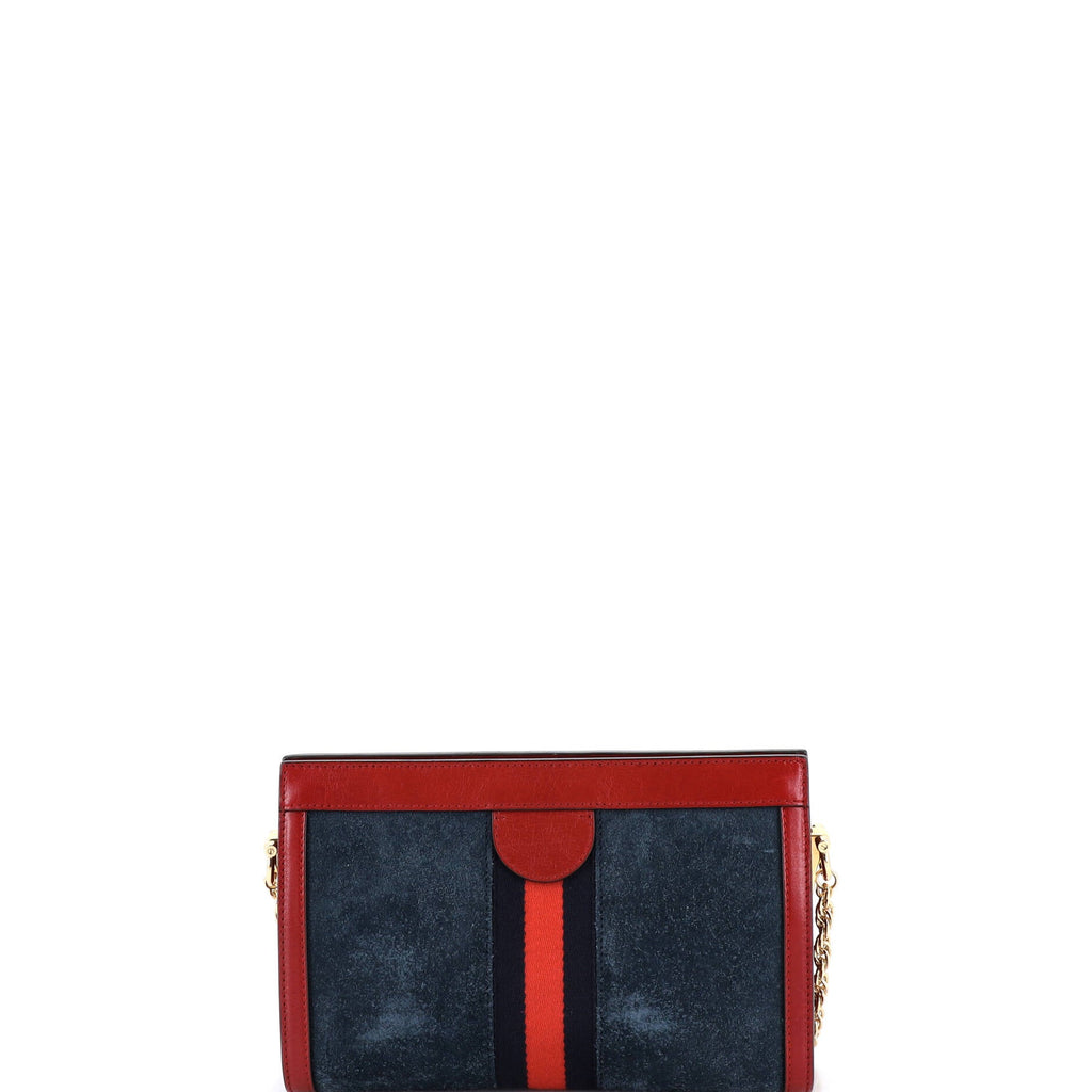 Ophidia Chain Shoulder Bag Suede Small