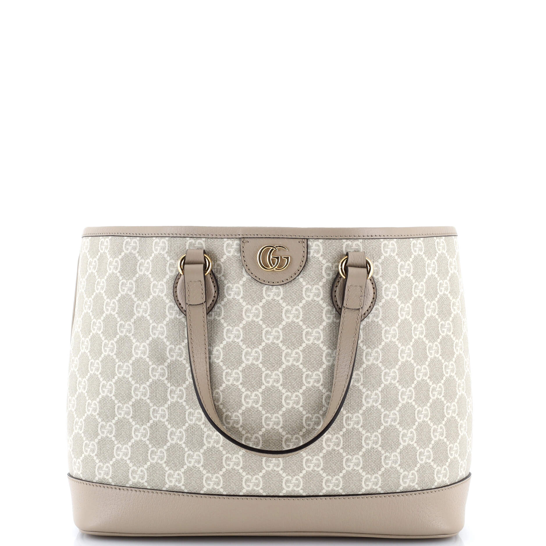 Ophidia Top Handle Shopping Tote GG Coated Canvas and Leather Small