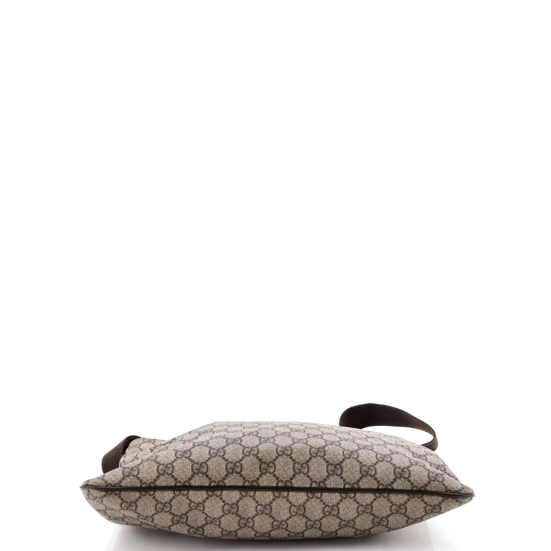 Zip Top Messenger Bag GG Coated Canvas Large