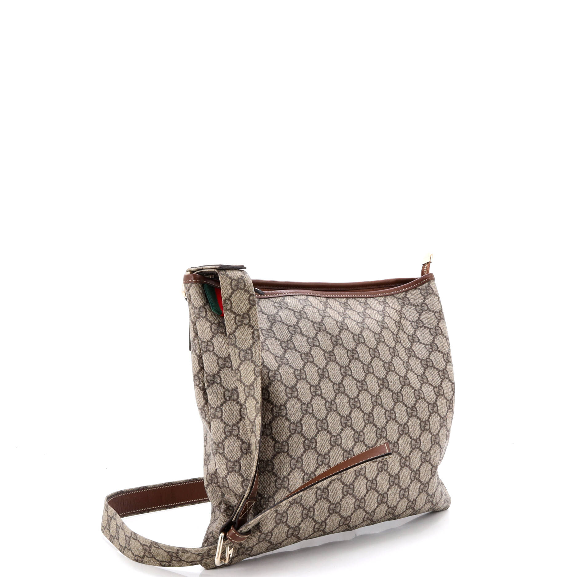 Web Loop Flat Messenger GG Coated Canvas Large