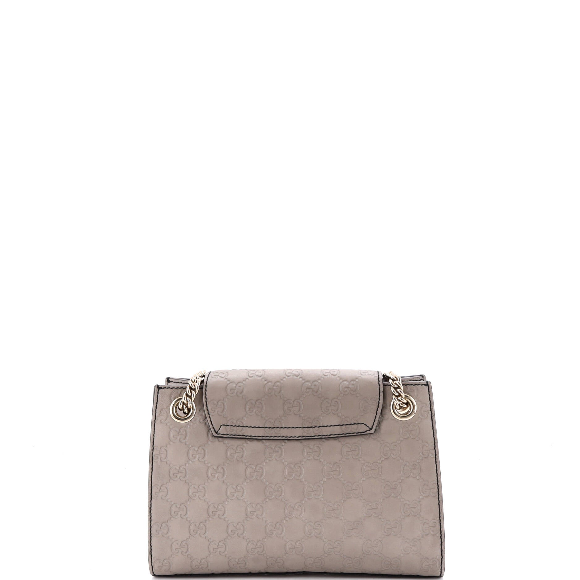 Emily Chain Flap Shoulder Bag Guccissima Leather Small