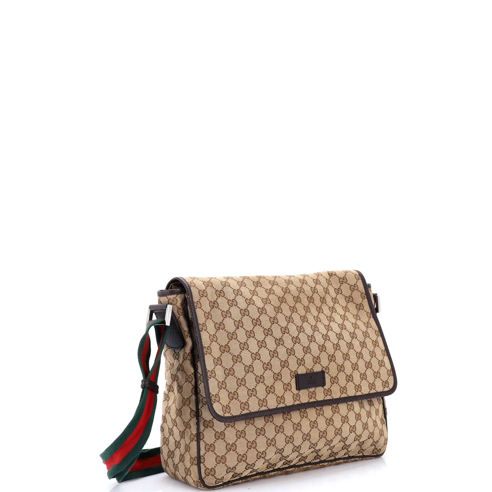 Web Strap Flap Messenger GG Canvas Medium