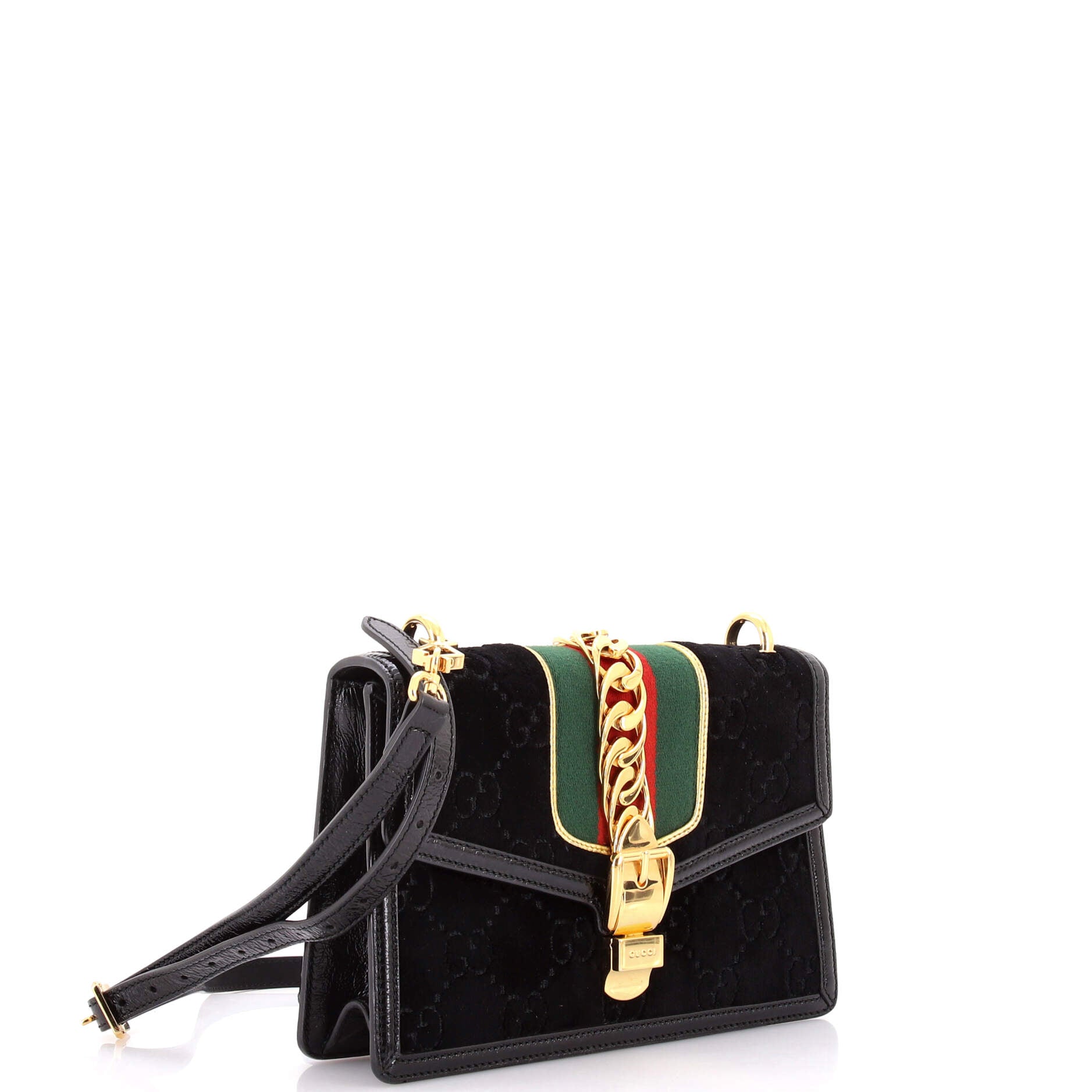 Sylvie Shoulder Bag GG Velvet Small