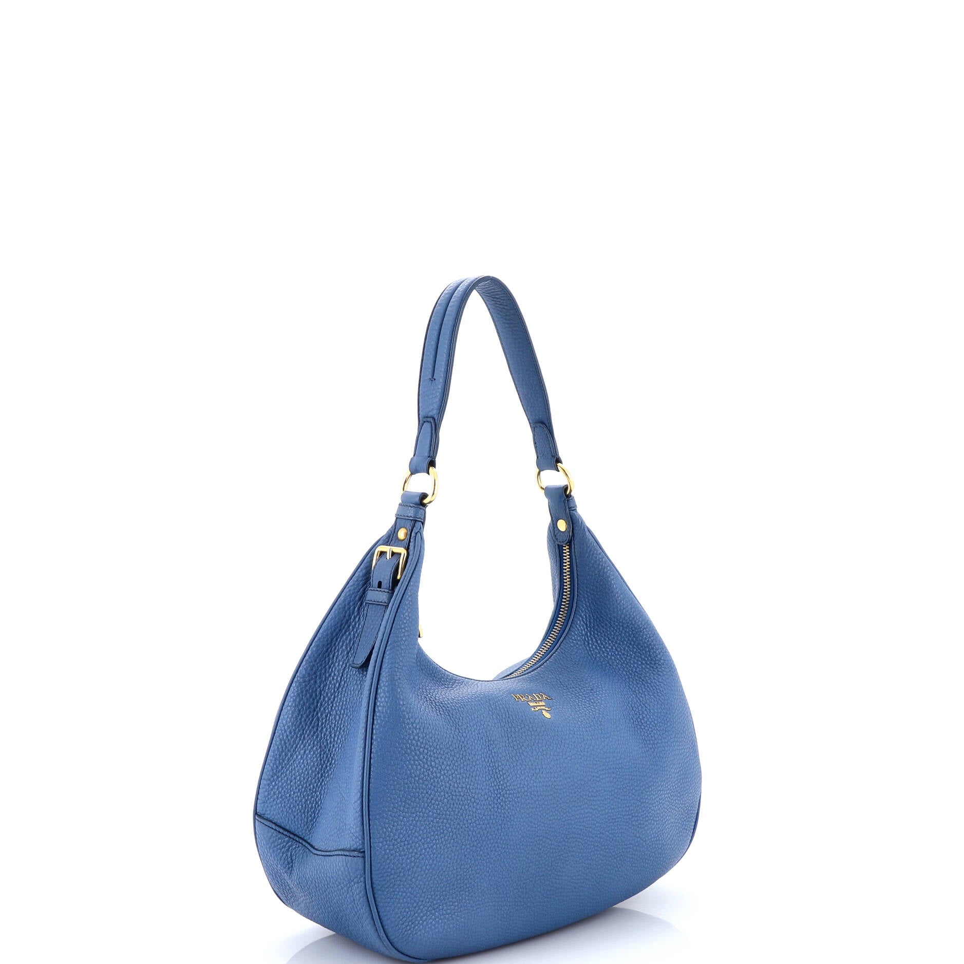 Zip Top Hobo Vitello Daino Large