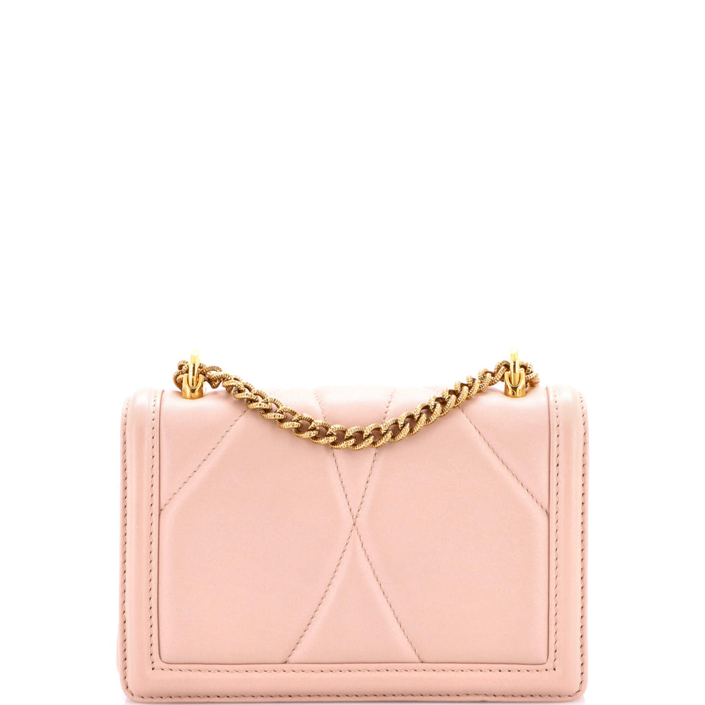 Devotion Full Flap Shoulder Bag Quilted Leather Small