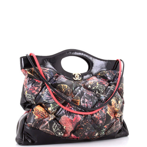 31 Shopping Bag Quilted Printed Puffy Leather XL