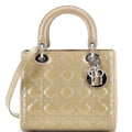 Lady Dior Bag Cannage Quilt Patent Medium
