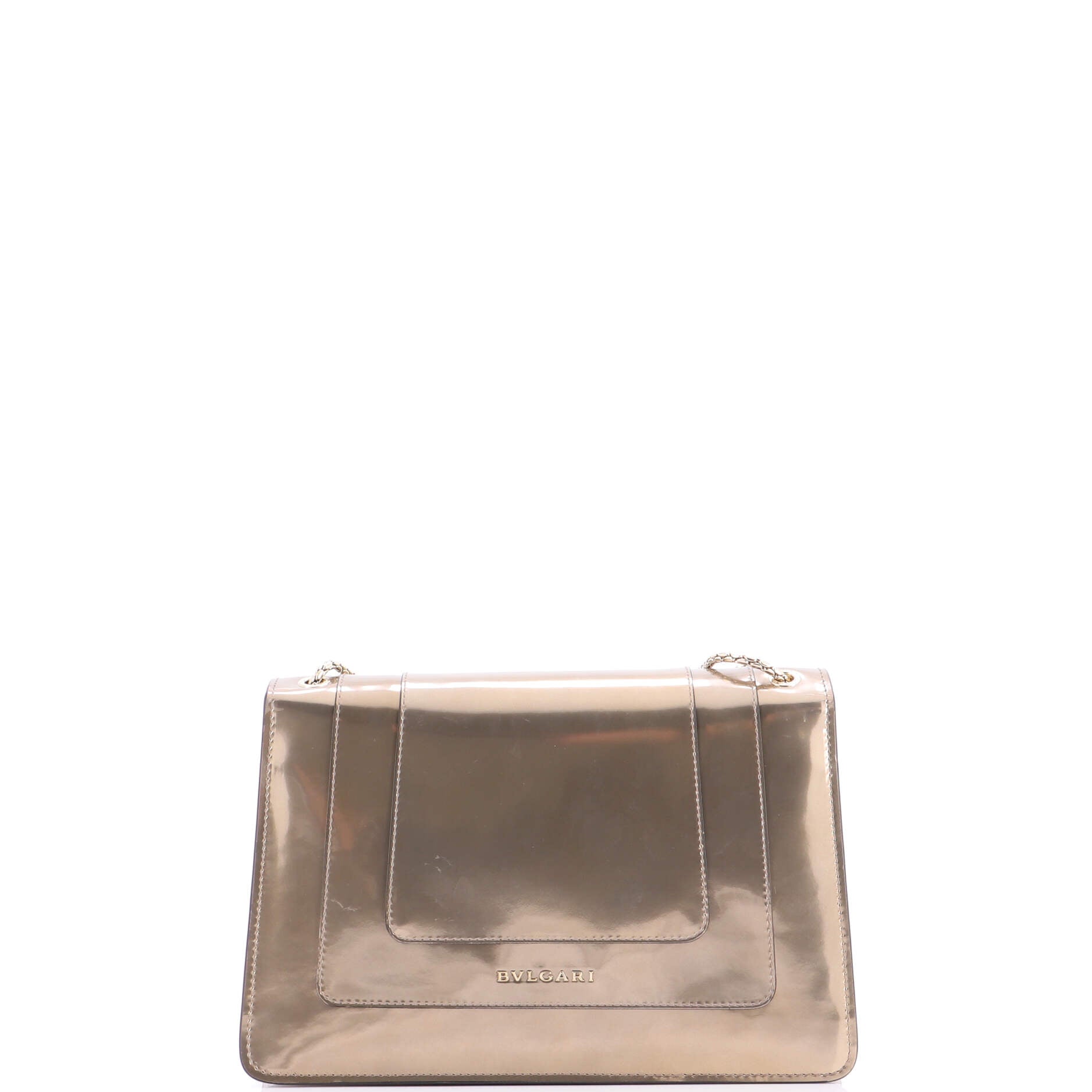 Serpenti Forever Shoulder Bag Metallic Leather Medium