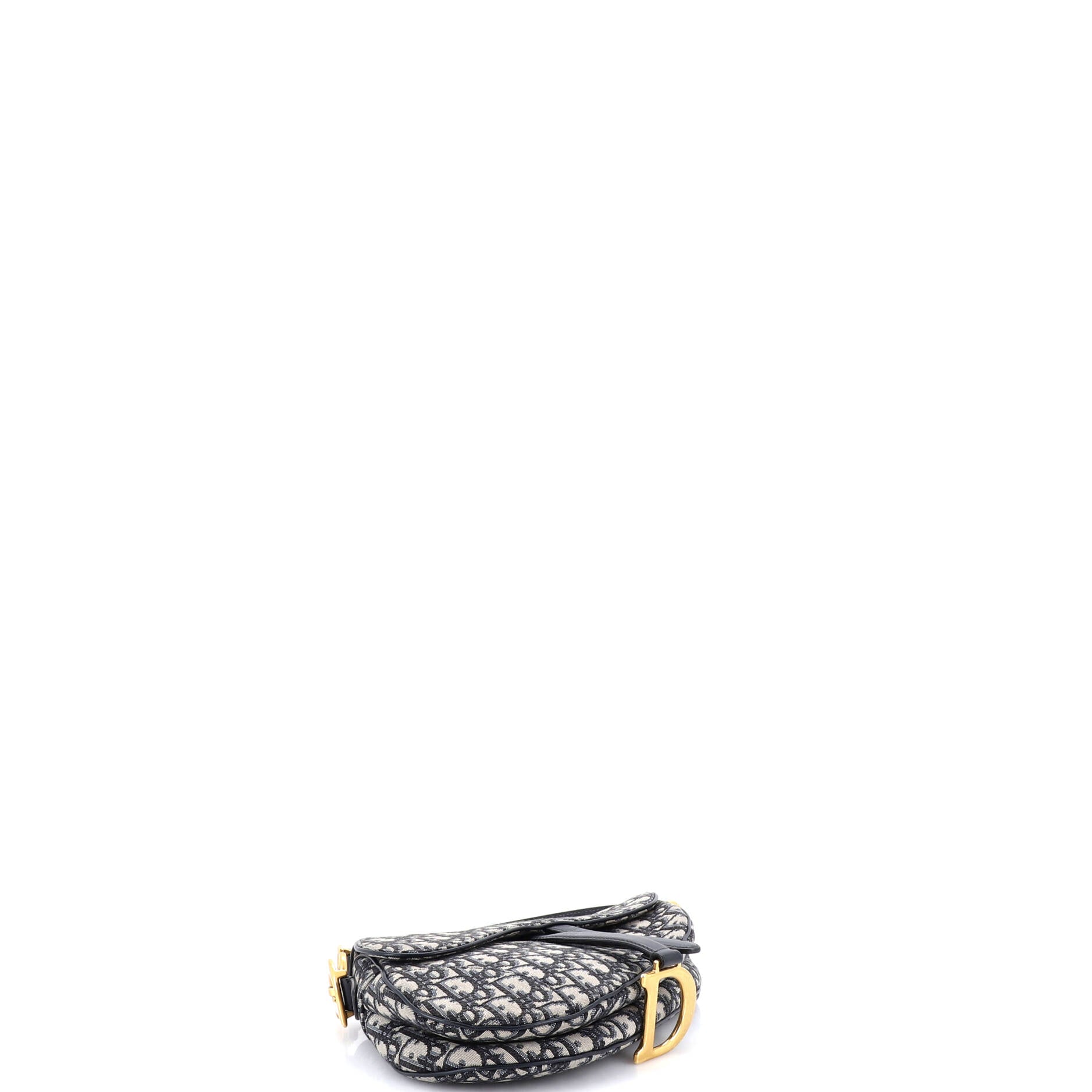 Saddle Handbag with Strap Oblique Canvas Medium