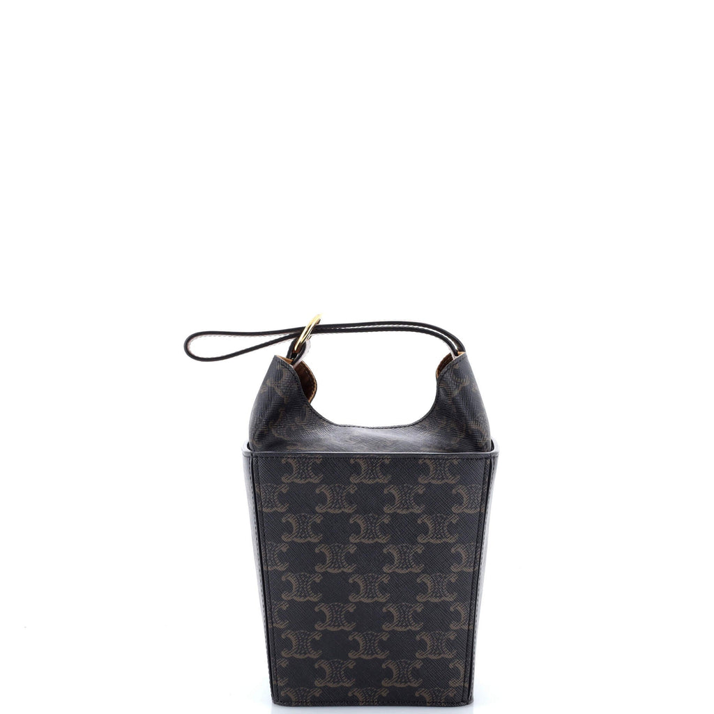 Strap Box Top Handle Bag Triomphe Coated Canvas