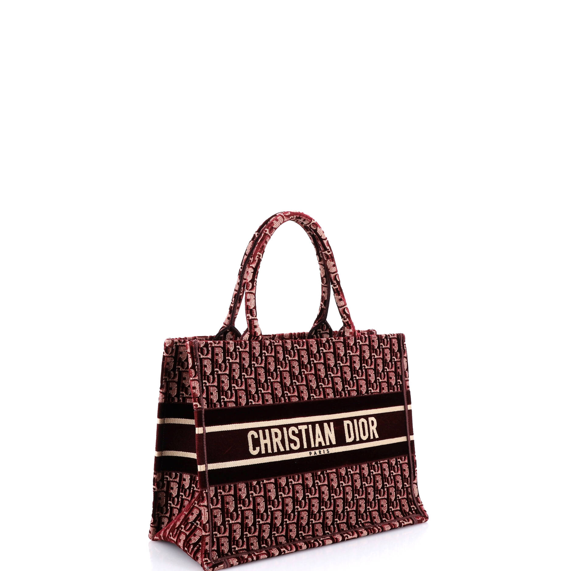 Book Tote Oblique Velvet Small