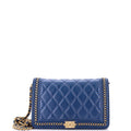 Chain Around Boy Wallet on Chain Quilted Lambskin