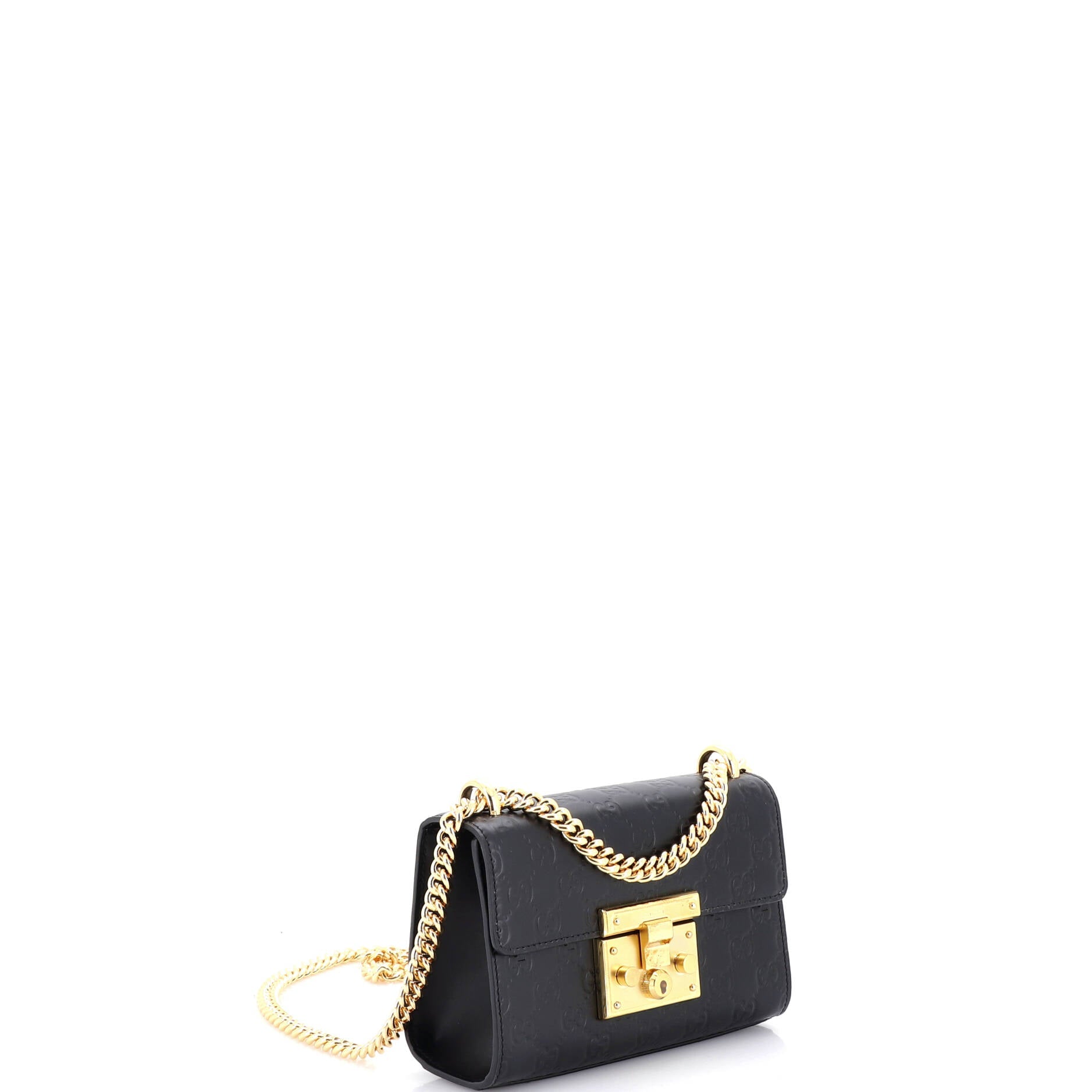 Padlock Shoulder Bag Guccissima Leather Small